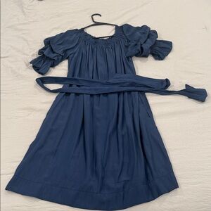 Elegant Navy Blue Women's Dress